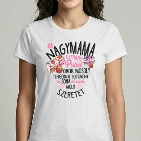 Női Imperial póló - nagymama ezernyi puszi