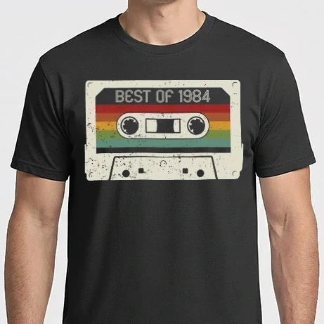 Férfi Imperial póló - retro tape 1984 vintage