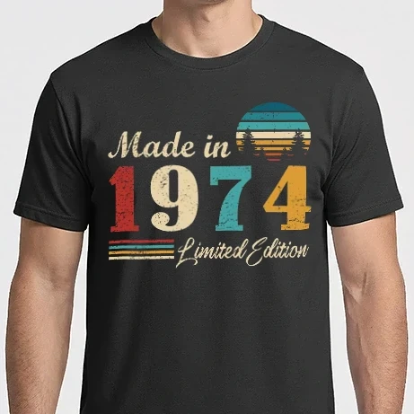 Férfi Imperial póló - Vintage birthday 1974