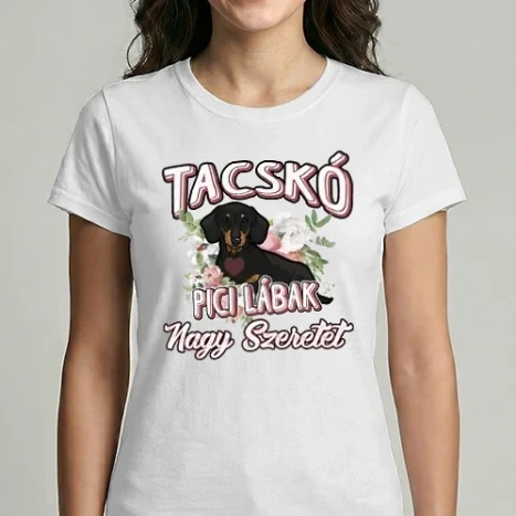 Női Imperial póló - Floral tacskó