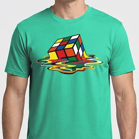 Férfi Imperial póló - Elfolyt Rubik kocka