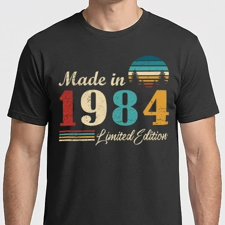 Férfi Imperial póló - Vintage birthday 1984