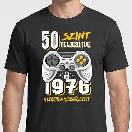 Férfi Imperial póló - GAMER szint teljesítve 50. 1976