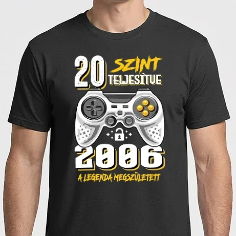 Férfi Imperial póló - GAMER szint teljesítve 20. 2006