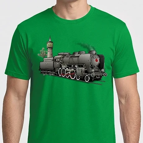 Férfi Imperial póló - 424 Gőzmozdony (színes)