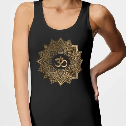 Női top - Arany mandala