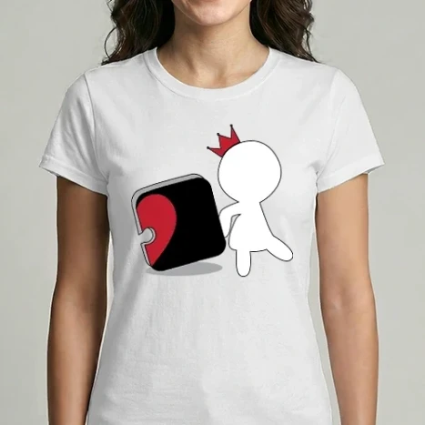 Női Imperial póló - Szívem párja - páros (lány)