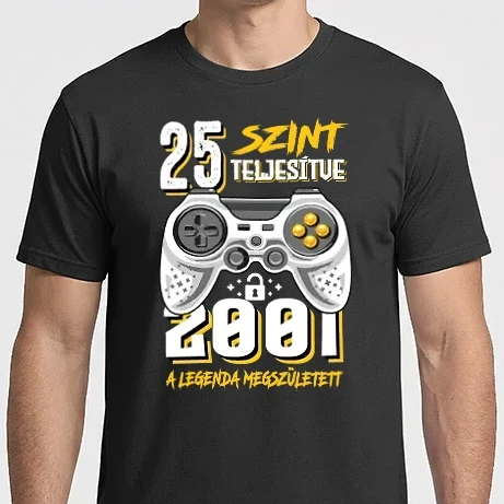 Férfi Imperial póló - GAMER szint teljesítve 25. 2001