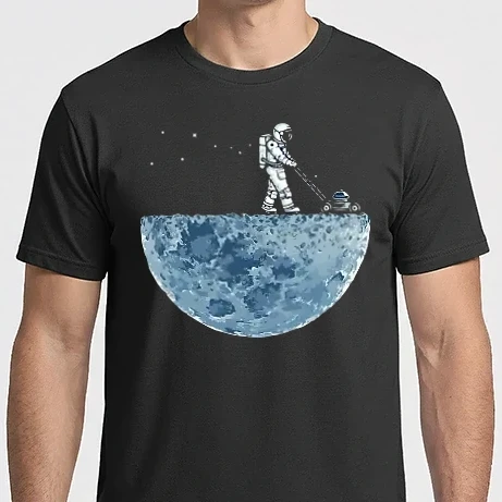 Férfi Imperial póló - Funny astrounaut