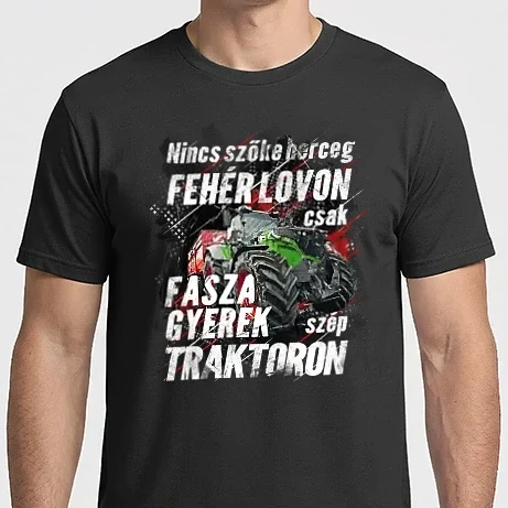 Férfi Imperial póló - Nincs szőke herceg, csak fasza gyerek traktoron