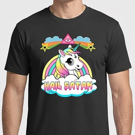 Férfi Imperial póló - Hail satan