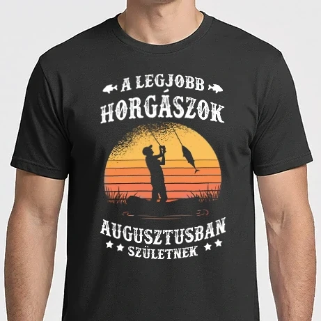 Férfi Imperial póló - A legjobb Horgászok Augusztusban születnek