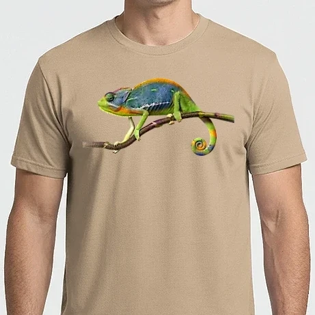 Férfi Imperial póló - Iguana kaméleon minta