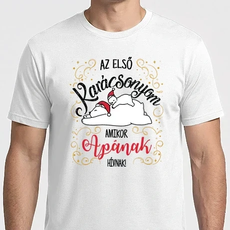 Férfi Imperial póló - Az első karácsony APA