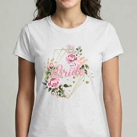 Női Imperial póló - BRIDE roses floral
