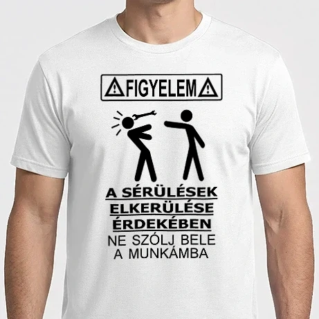 Férfi Imperial póló - figyelem fekete