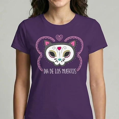 Női Imperial póló - Halloween cica