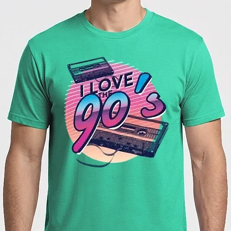 Férfi Imperial póló - I Love the 90s Kazetta