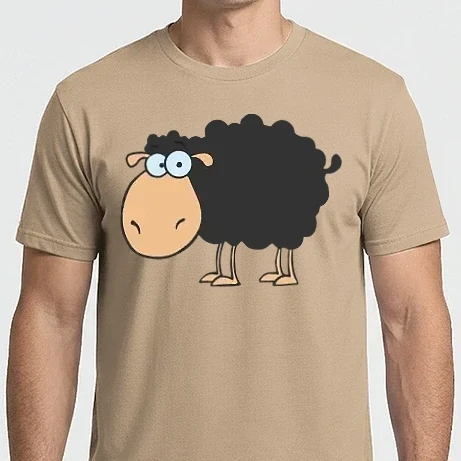 Férfi Imperial póló - Cute black sheep