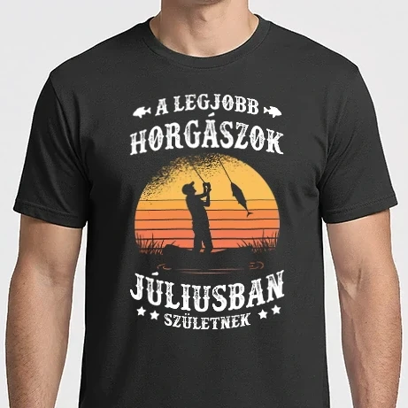 Férfi Imperial póló - A legjobb Horgászok Júliusban születnek