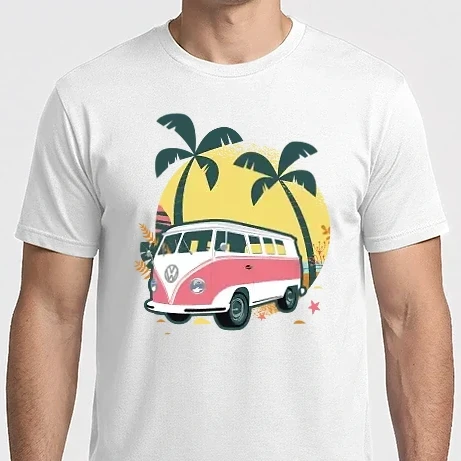 Férfi Imperial póló - Volkswagen Hippi busz