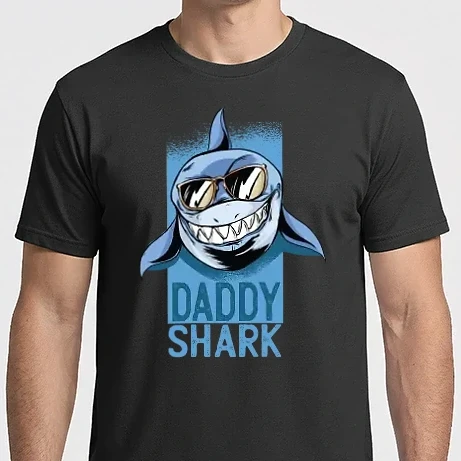 Férfi Imperial póló - Daddy Shark Apának póló