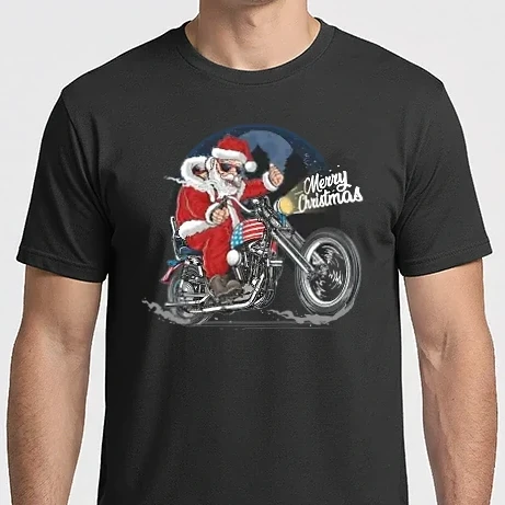 Férfi Imperial póló - Santa Motor Merry Christmas