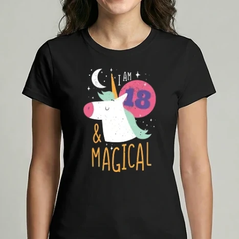 Női Imperial póló - I'm 18 and Magical Unikornis