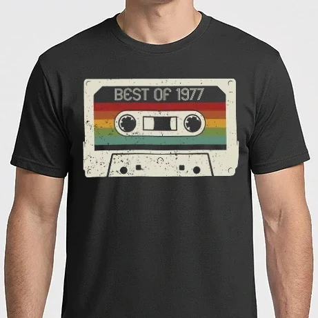 Férfi Imperial póló - retro tape 1977 vintage
