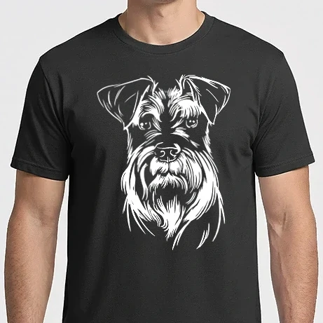 Férfi Imperial póló - Schnauzer fej