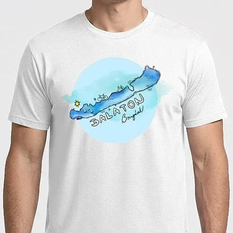 Férfi Imperial póló - BALATONI KÖRÚT - kék