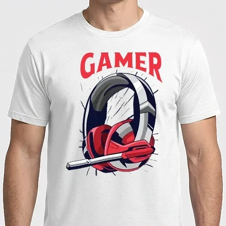 Férfi Imperial póló - Gamer fejhallgató