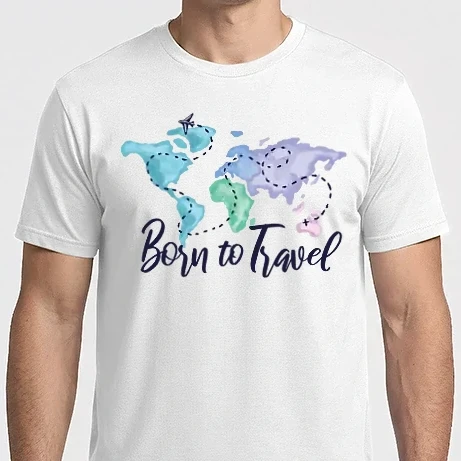 Férfi Imperial póló - Born to travel