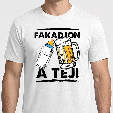 Férfi Imperial póló - Fakadjon a tej (fekete)