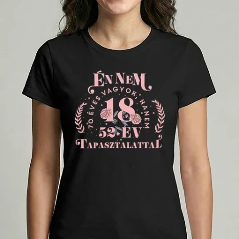 Női Imperial póló - Floral szülinapos 70 éves
