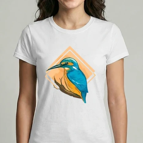 Női Imperial póló - Kingfisher bird
