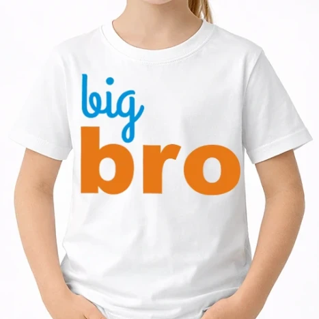 Uniszex gyerek Póló - big bro, páros minta