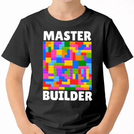 Uniszex gyerek Póló - Master Builder