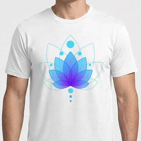 Férfi Imperial póló - Kék Lotus