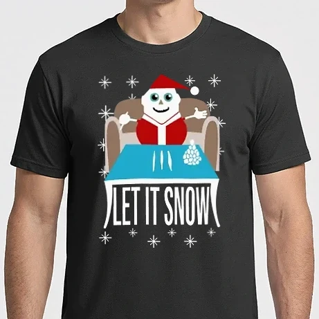 Férfi Imperial póló - Let it snow Mikulás old school