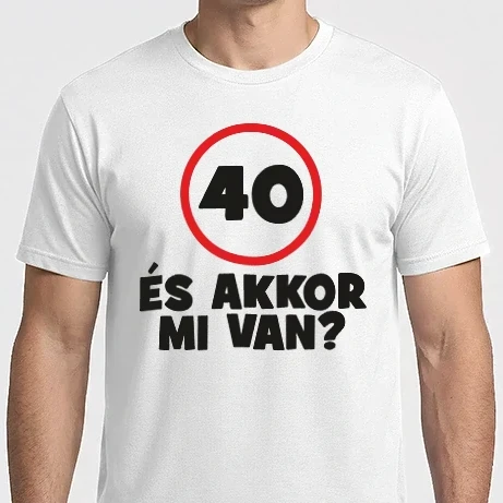 Férfi Imperial póló - Szülinap 40