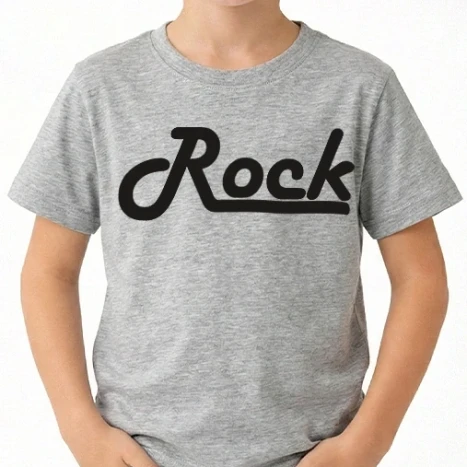 Uniszex gyerek Póló - Rock, páros minta