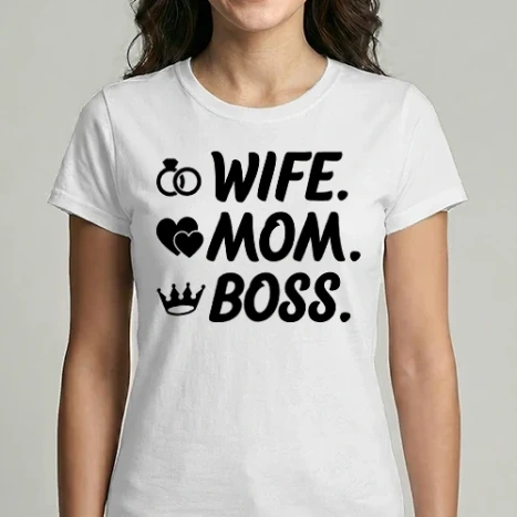 Női Imperial póló - Wife Mom Boss