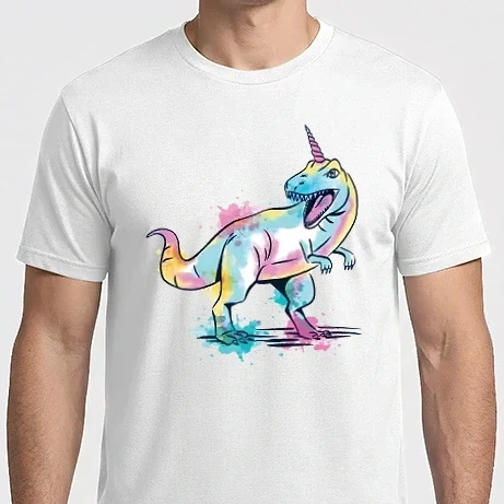 Férfi Imperial póló - Unicornsaurus - Unikornis Dinoszaurusz