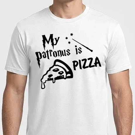 Férfi Imperial póló - Harry Potter My Patronus is Pizza