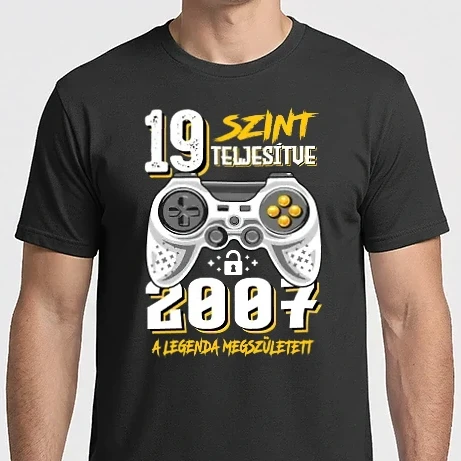 Férfi Imperial póló - GAMER szint teljesítve 19. 2007