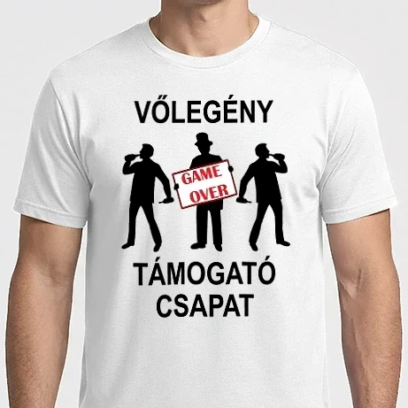 Férfi Imperial póló - Legénybúcsú csapat: Game Over