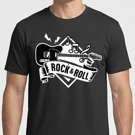 Férfi Imperial póló - Rock & Roll gitár