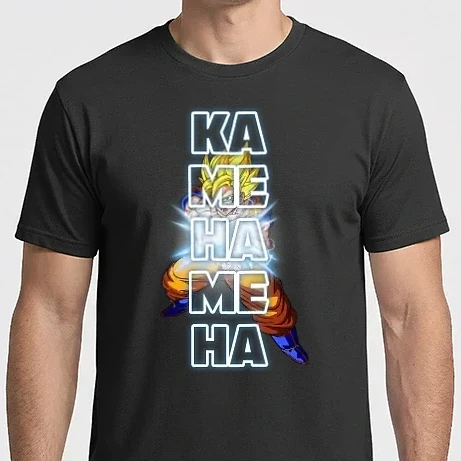 Férfi Imperial póló - Son Goku Kamehameha