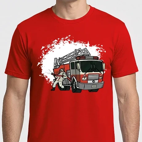 Férfi Imperial póló - Tűzoltókocsi